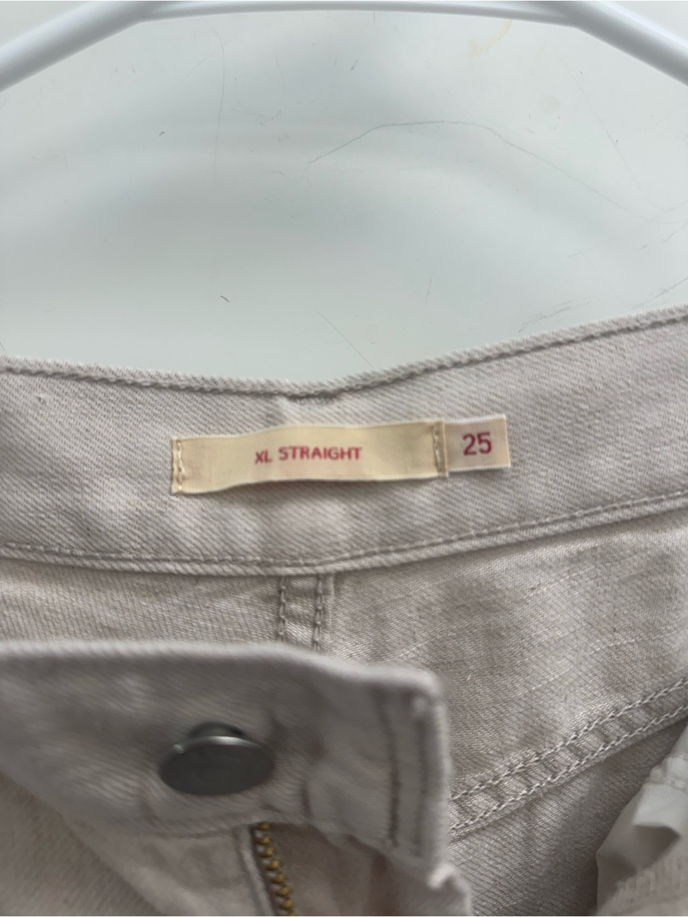 LEVI’S XL BAGGY STRAIGHT LINEN BLEND WOMEN'S PANTS (size waist 25, length 29) - Picture 11 of 12